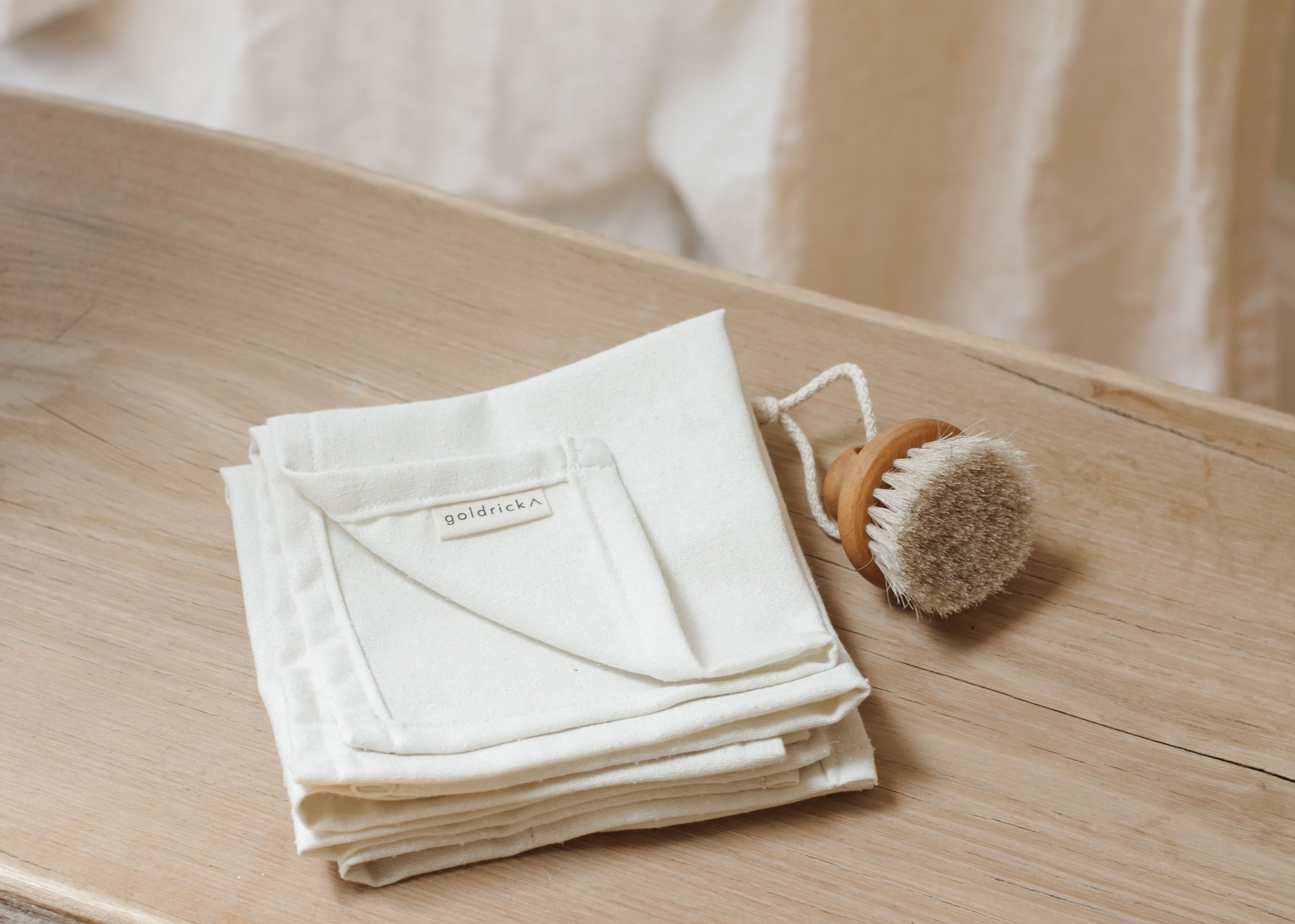 Handmade Raw Silk Face Cloths by Goldrick. Handmade Gifts, Gifting. Perfect for eco-conscious consumers.