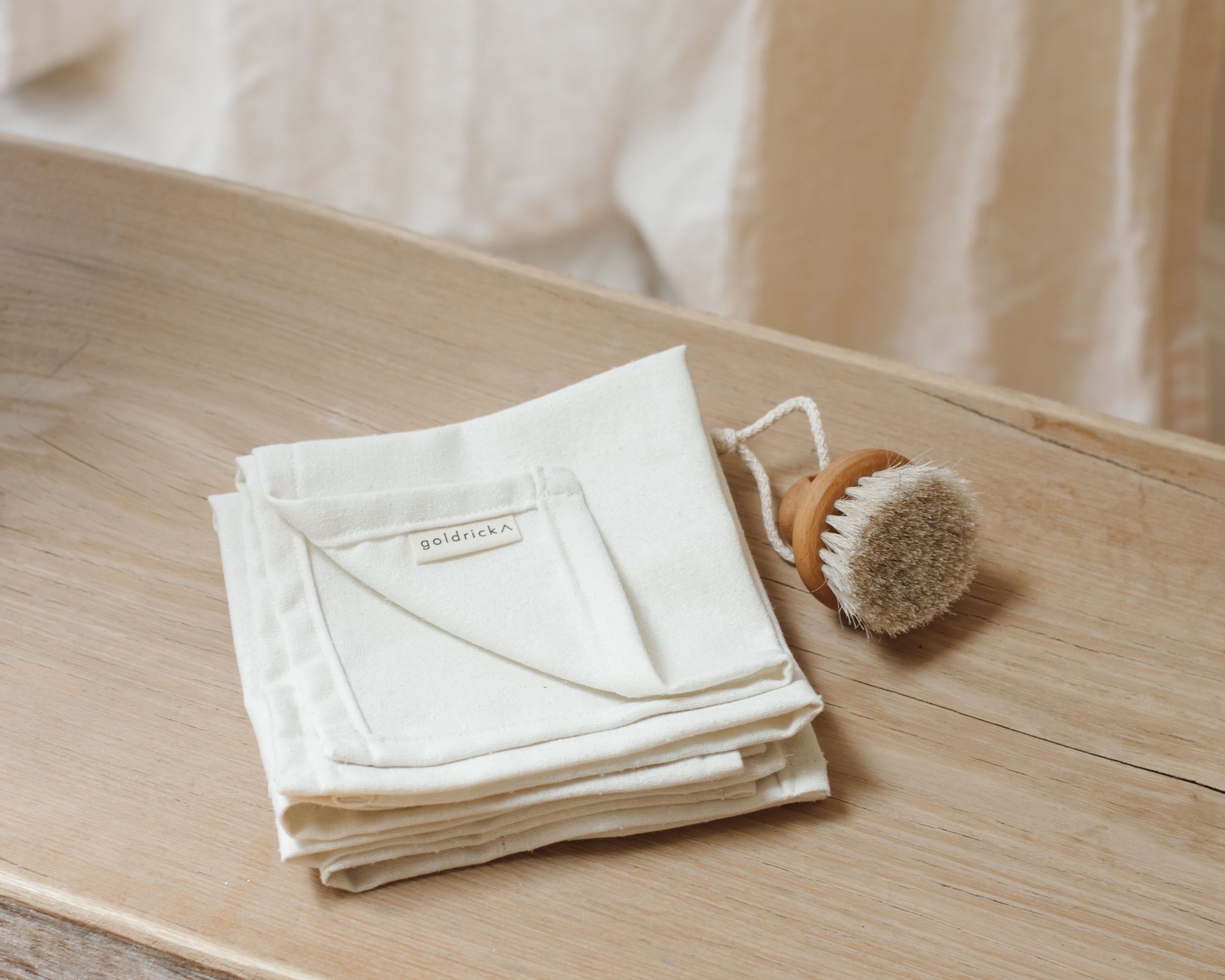 Handmade Raw Silk Face Cloths by Goldrick. Handmade Gifts, Gifting. Perfect for eco-conscious consumers.