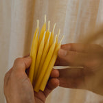 Beeswax Birthday Candles | Set of 10 Candles by Goldrick. Natural Candles, Eco-Friendly. Perfect for eco-conscious consumers.