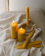 Honeycomb Beeswax Tall Pillar Candle