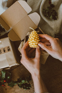 Pine Cone Candles | Beeswax Candles