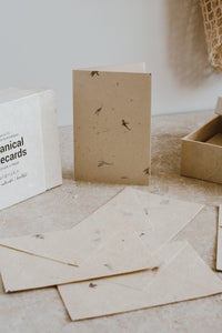 Botanical Notecards |  Dried Flowers & Handmade Paper