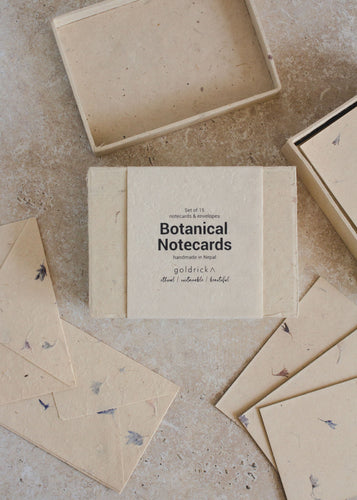 Botanical Notecards |  Dried Flowers & Handmade Paper