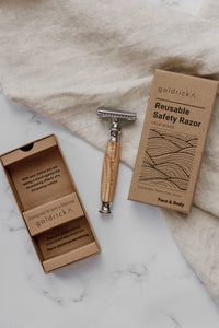 Reusable Razor | Olive Wood