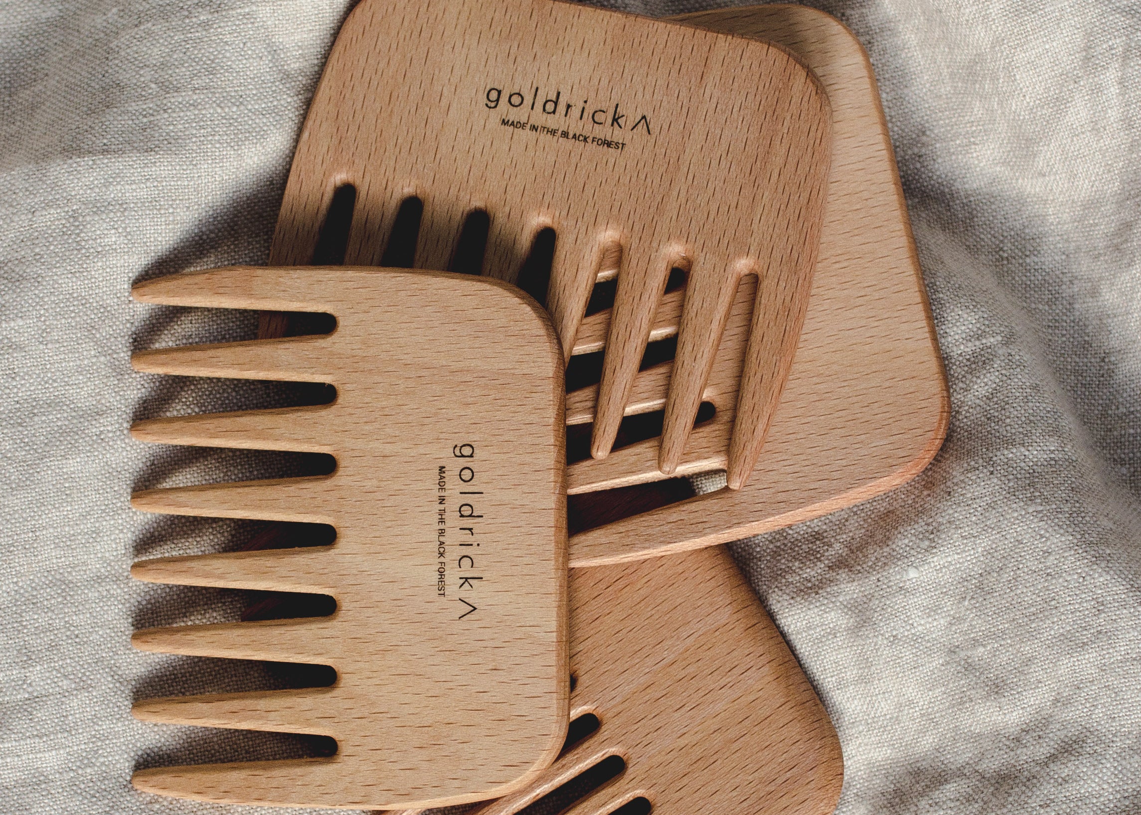 Wooden Detangle Comb by Goldrick. Wellness, Natural Products. Perfect for eco-conscious consumers.